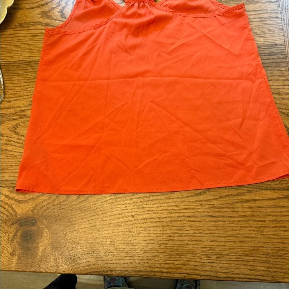 Medium Women's Forever 21 Orange Sleeveless Top - Picture 5 of 7